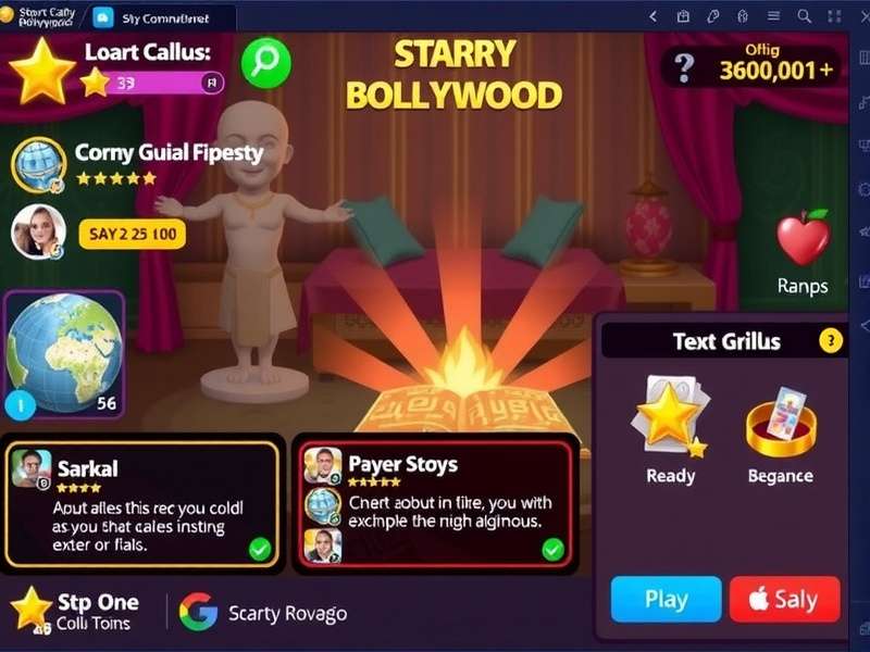 Starry Bollywood Cash community interaction